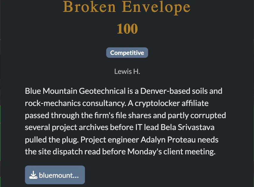 Broken Envelope